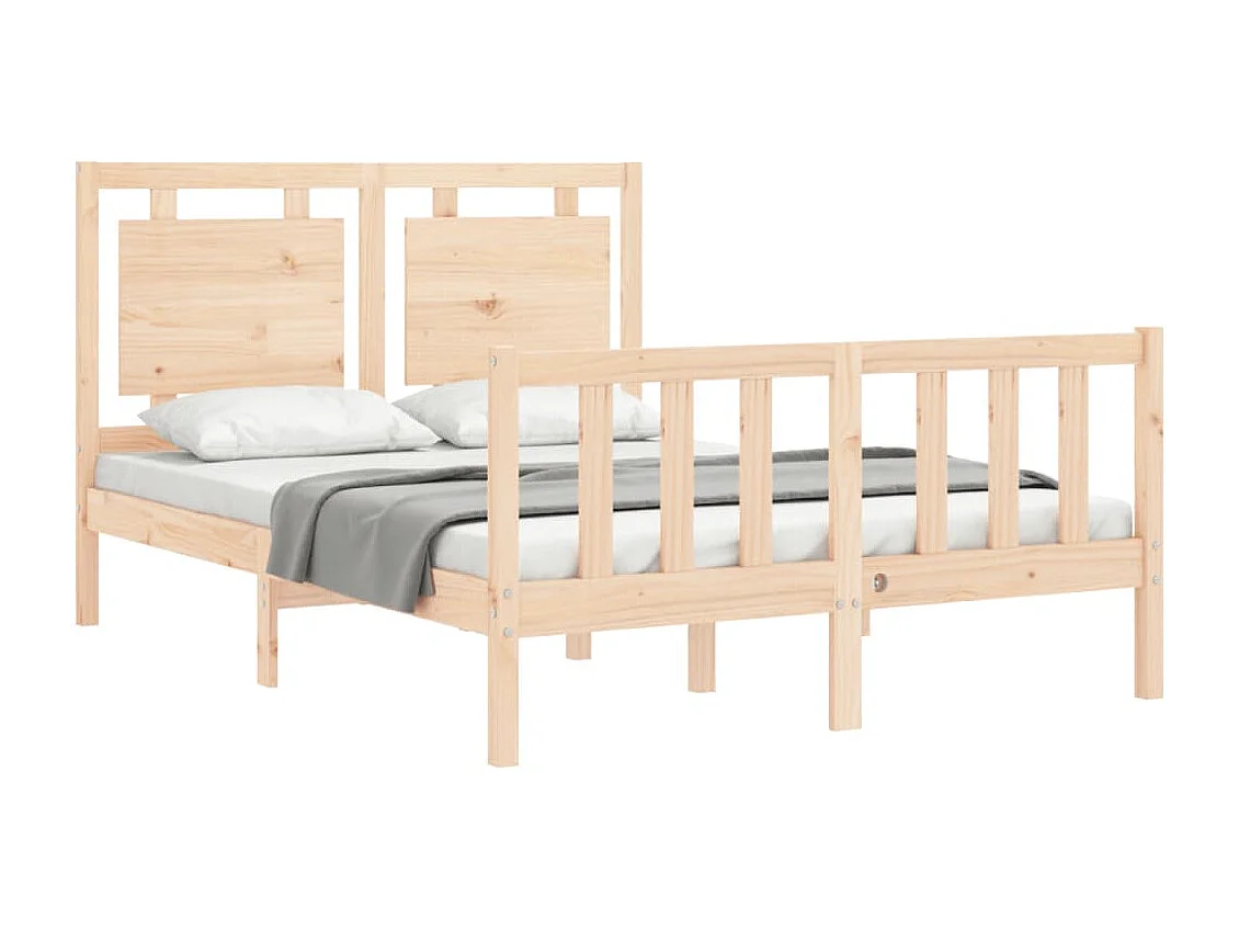 Lit double | Lit adulte | Cadre de lit 140x200 cm bois massif de pin