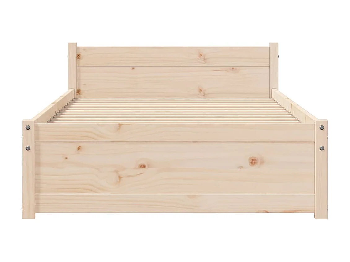 Lit simple | Lit adulte, enfant | Cadre de lit bois massif 90x200 cm