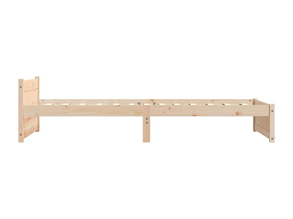 Lit simple | Lit adulte, enfant | Cadre de lit bois massif 90x200 cm