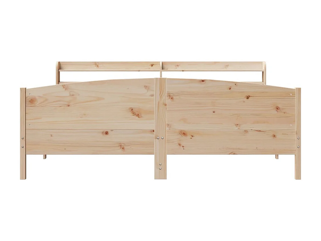 Lit double | Lit adulte | Cadre de lit 200x200 cm bois massif de pin