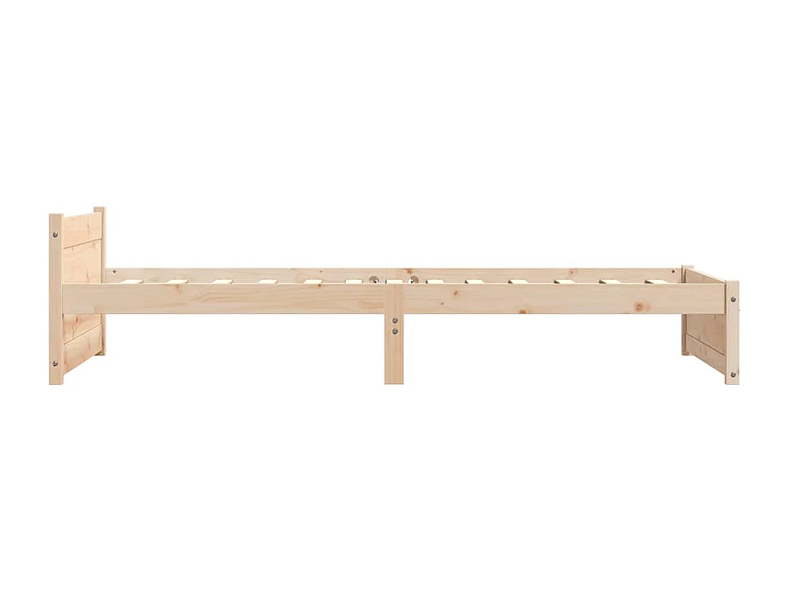Lit simple | Lit adulte, enfant | Cadre de lit bois massif 90x190 cm