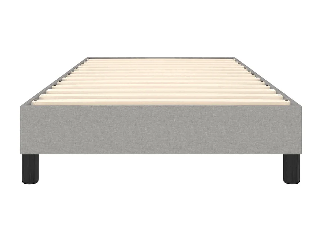 Lit simple | Lit adulte, enfant | Cadre de lit gris clair 80x200 cm tissu