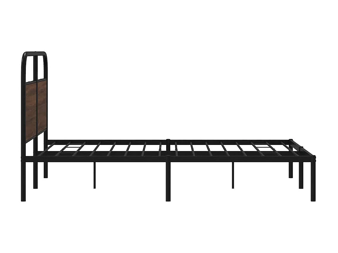 Letto per adulti | Letto matrimoniale | Giroletto senza Materasso Rovere Marrone 160x200 cm Truciolato