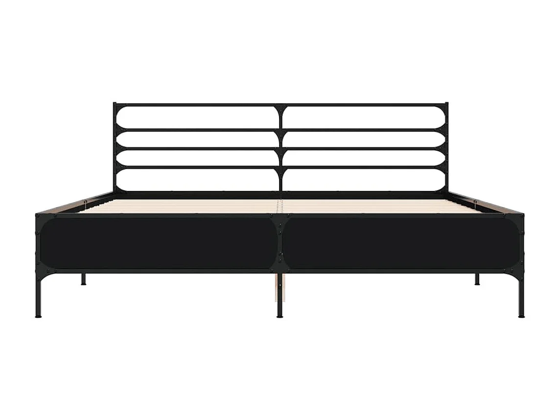 Lit double | Lit adulte | Cadre de lit noir 160x200 cm