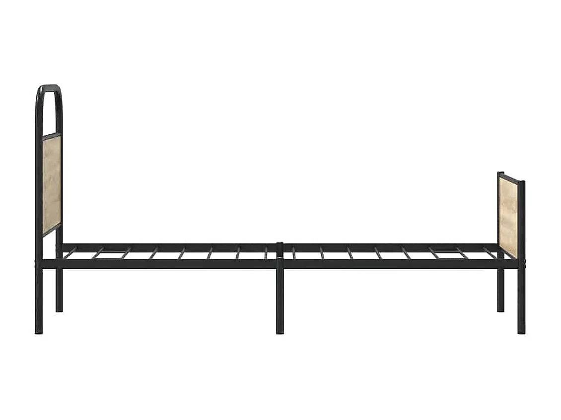 Letto per adulti | Letto singolo | Giroletto senza Materasso Rovere Sonoma 75x190 cm in Truciolato