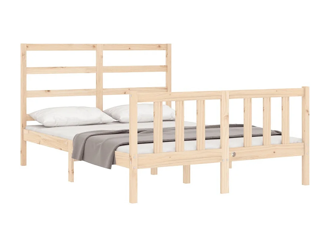 Lit simple | Lit adulte, enfant | Cadre de lit 120x200 cm bois de pin massif