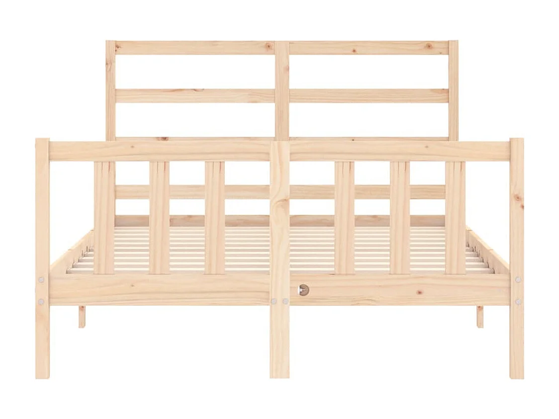 Lit simple | Lit adulte, enfant | Cadre de lit 120x200 cm bois de pin massif