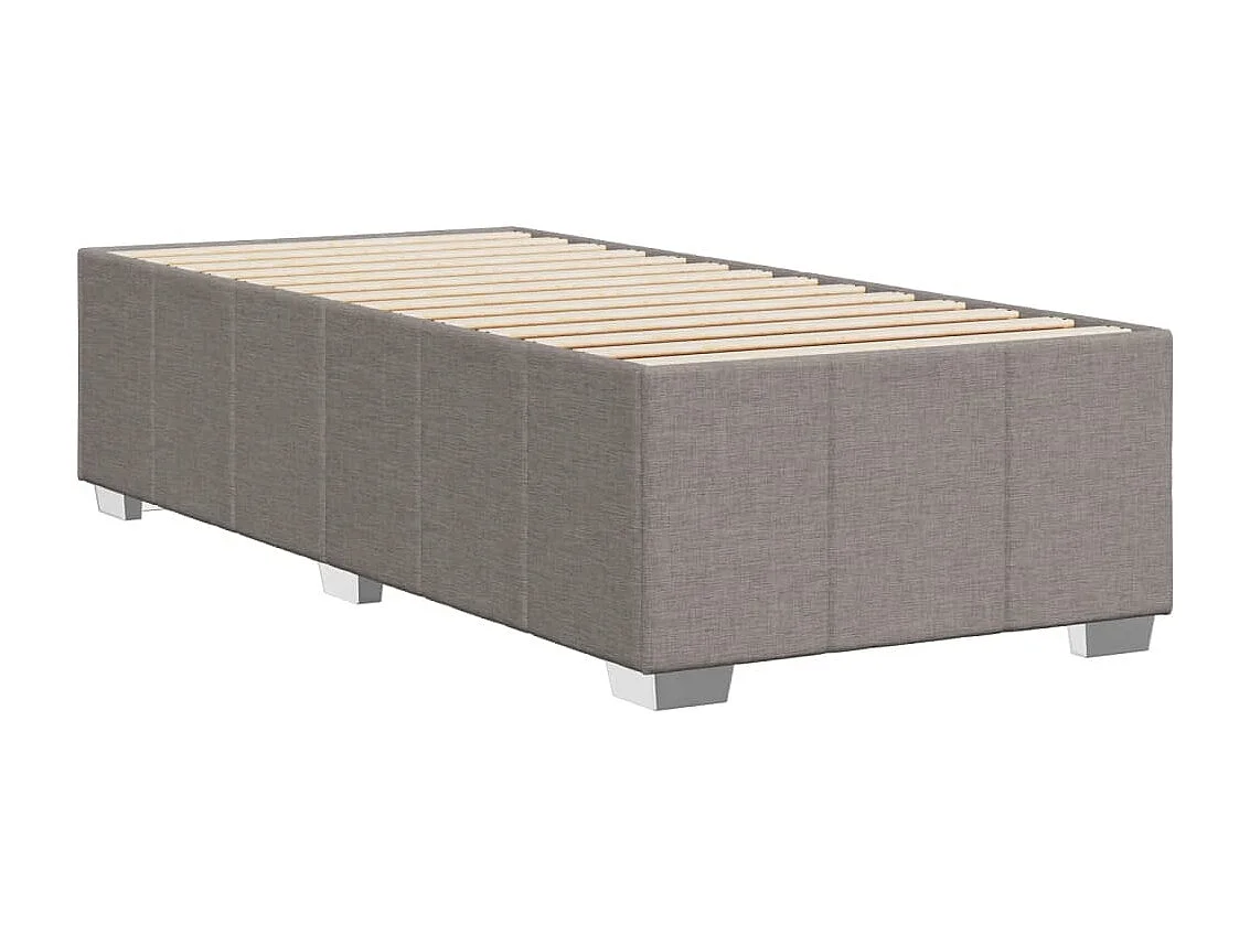 Letto per adulti | Letto singolo | Giroletto senza Materasso Tortora 90x200 cm Tessuto