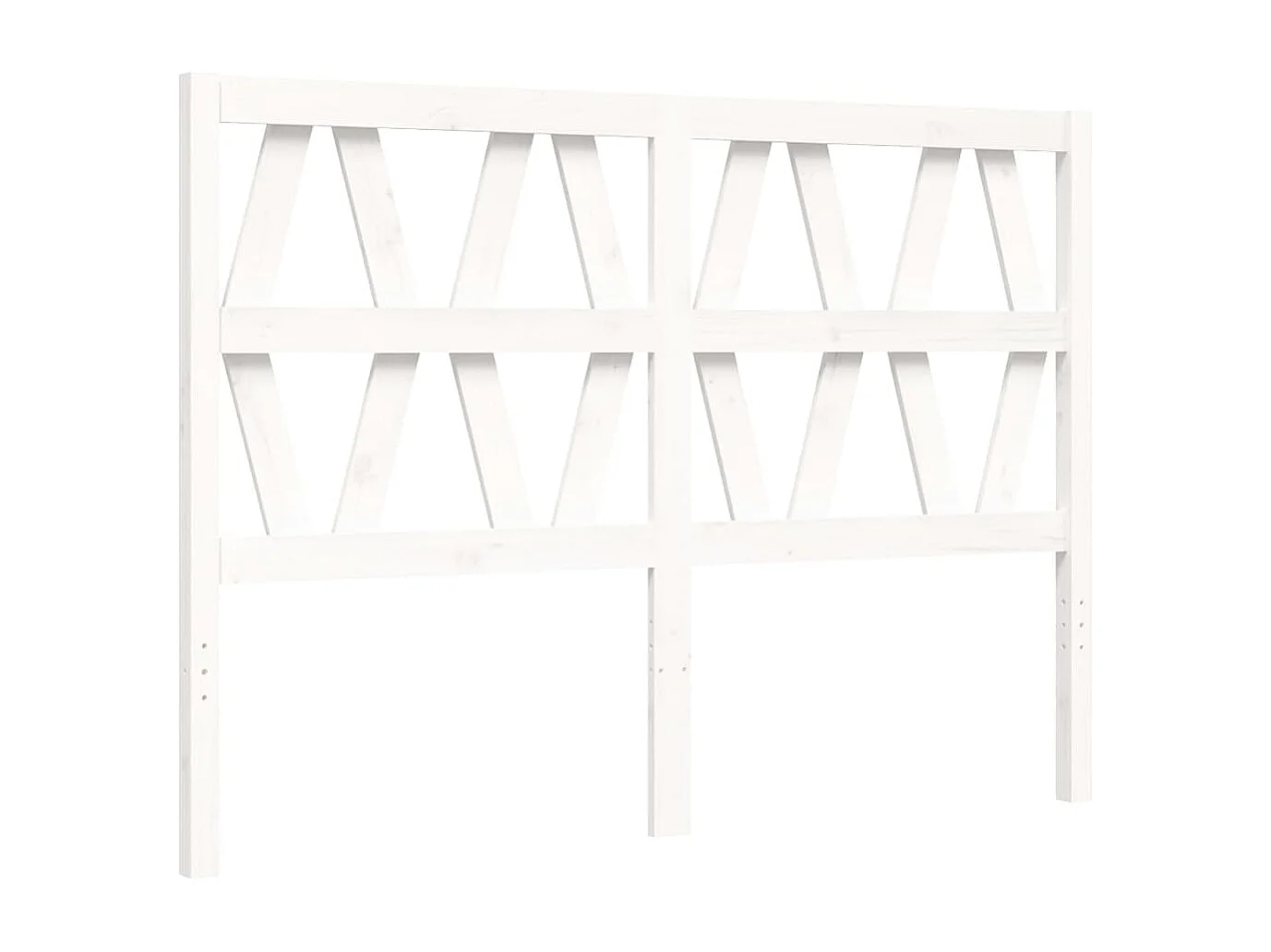Lit simple | Lit adulte, enfant | Cadre de lit blanc 120x200 cm bois de pin massif