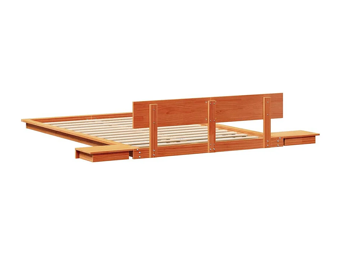 Lit simple | Lit adulte, enfant | Cadre de lit Marron 120x190 cm bois