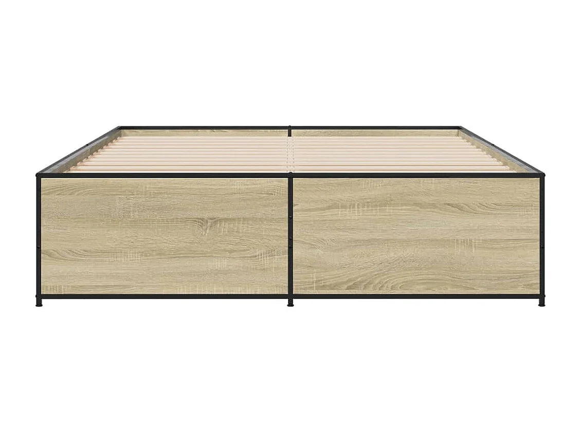 Lit double | Lit adulte | Cadre de lit chêne sonoma 140x200 cm