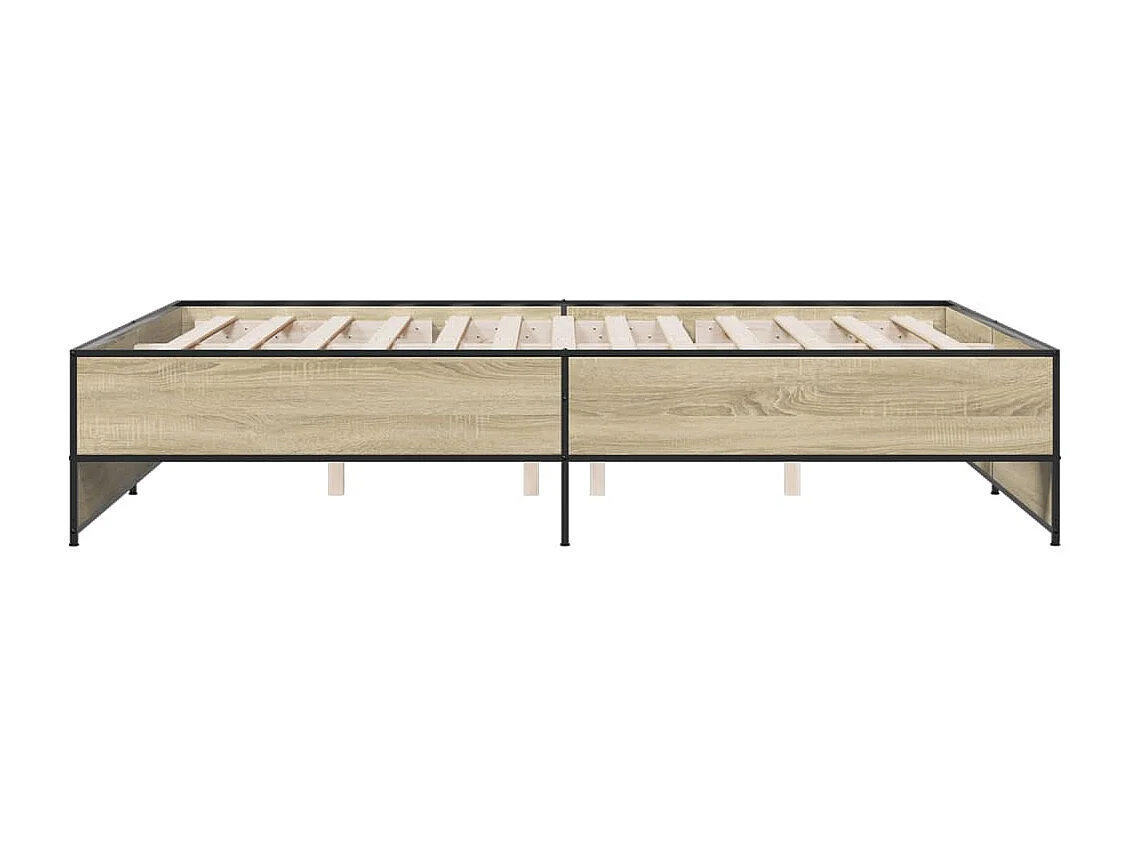 Lit double | Lit adulte | Cadre de lit chêne sonoma 140x200 cm