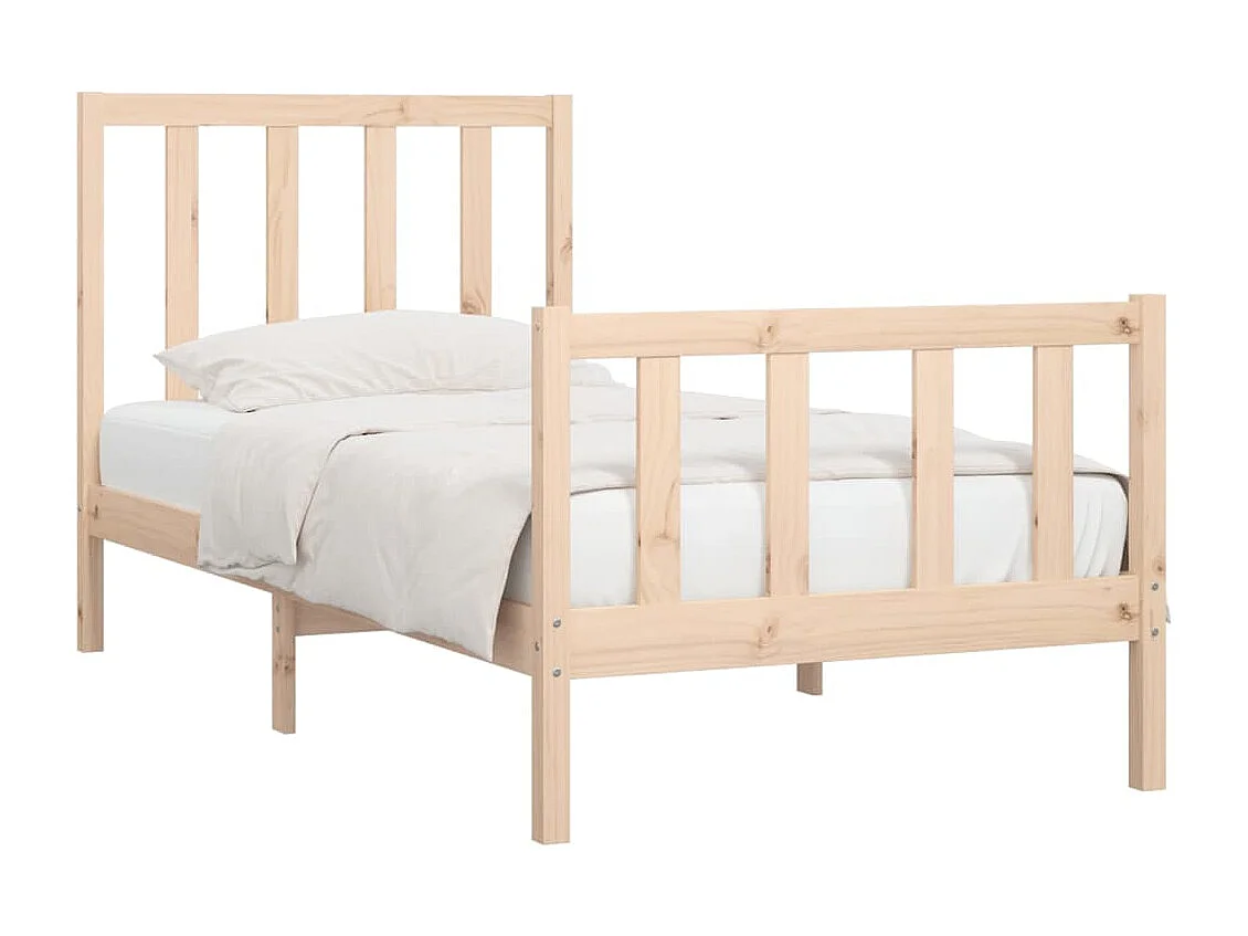 Lit simple | Lit adulte, enfant | Cadre de lit 90x190 cm bois massif