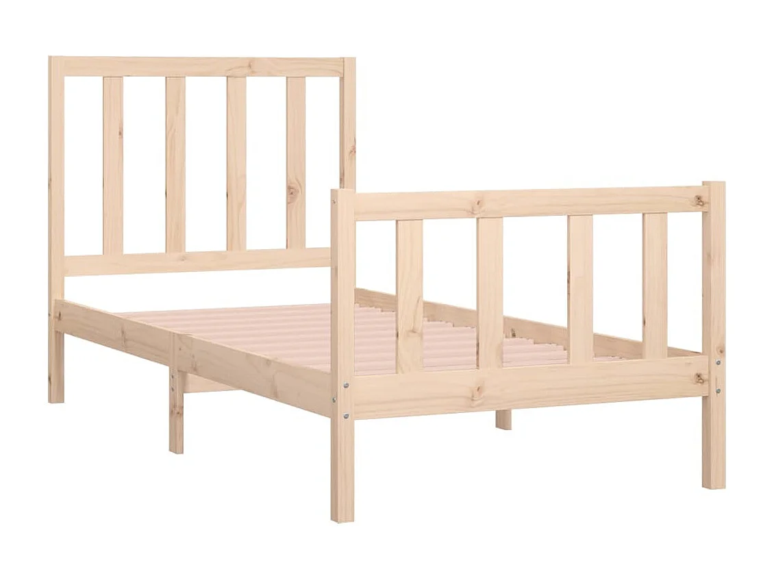 Lit simple | Lit adulte, enfant | Cadre de lit 90x190 cm bois massif