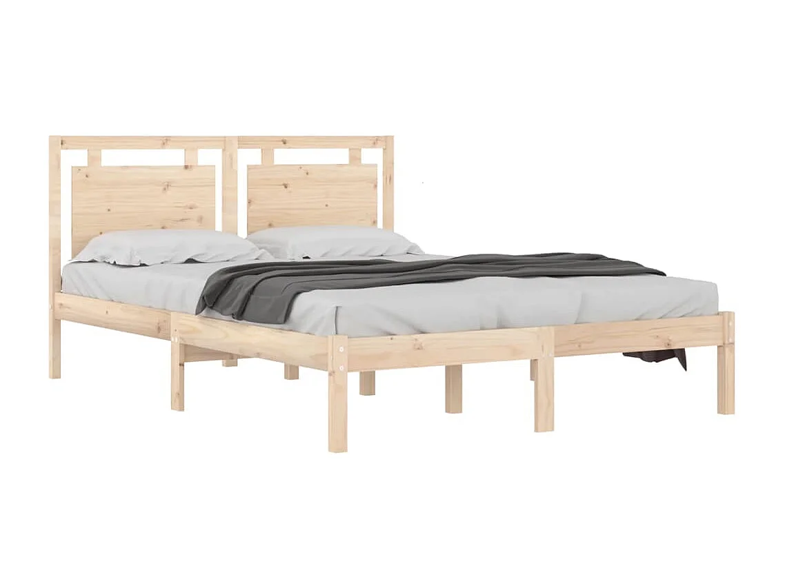 Lit double | Lit adulte | Cadre de lit 140x200 cm bois massif