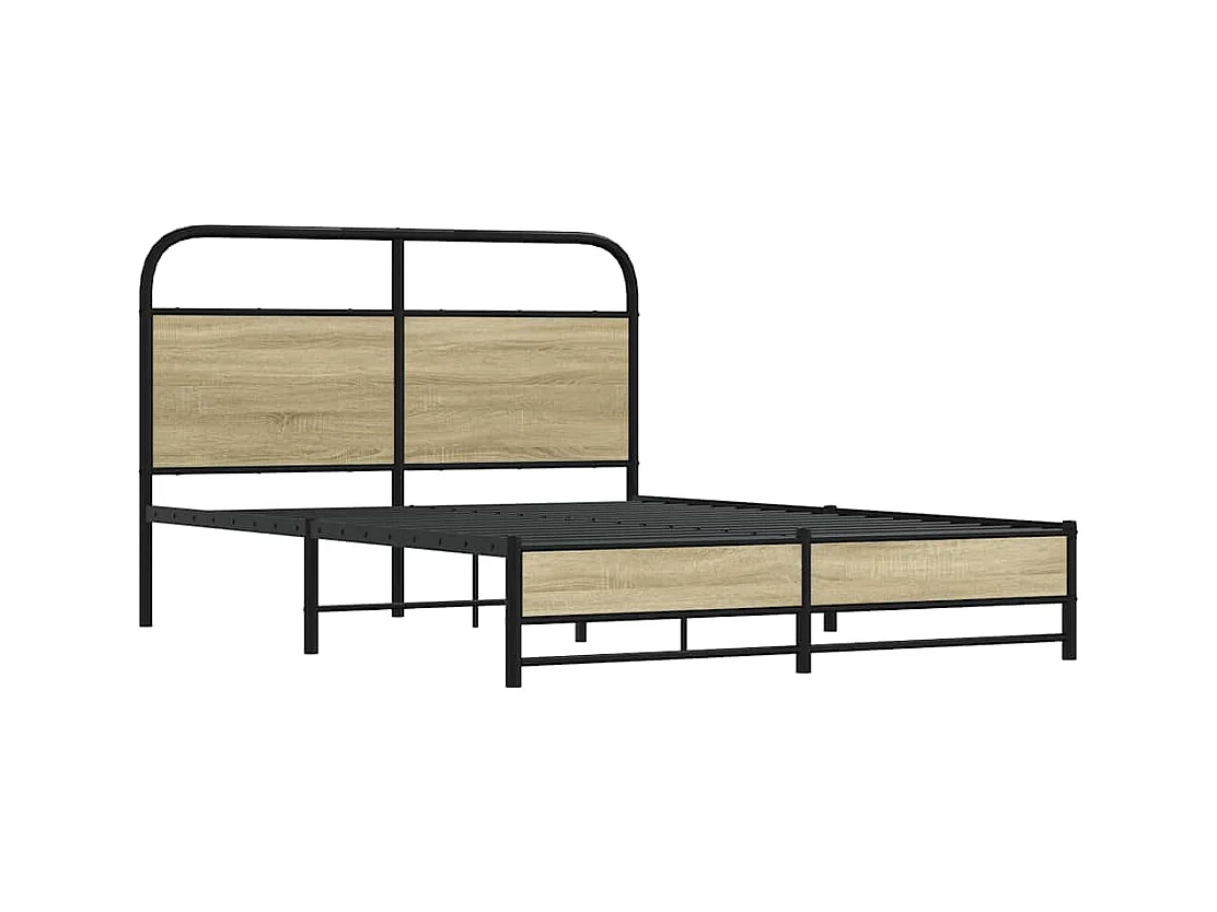 Lit double | Lit adulte | Cadre de lit 140x190 cm chêne sonoma