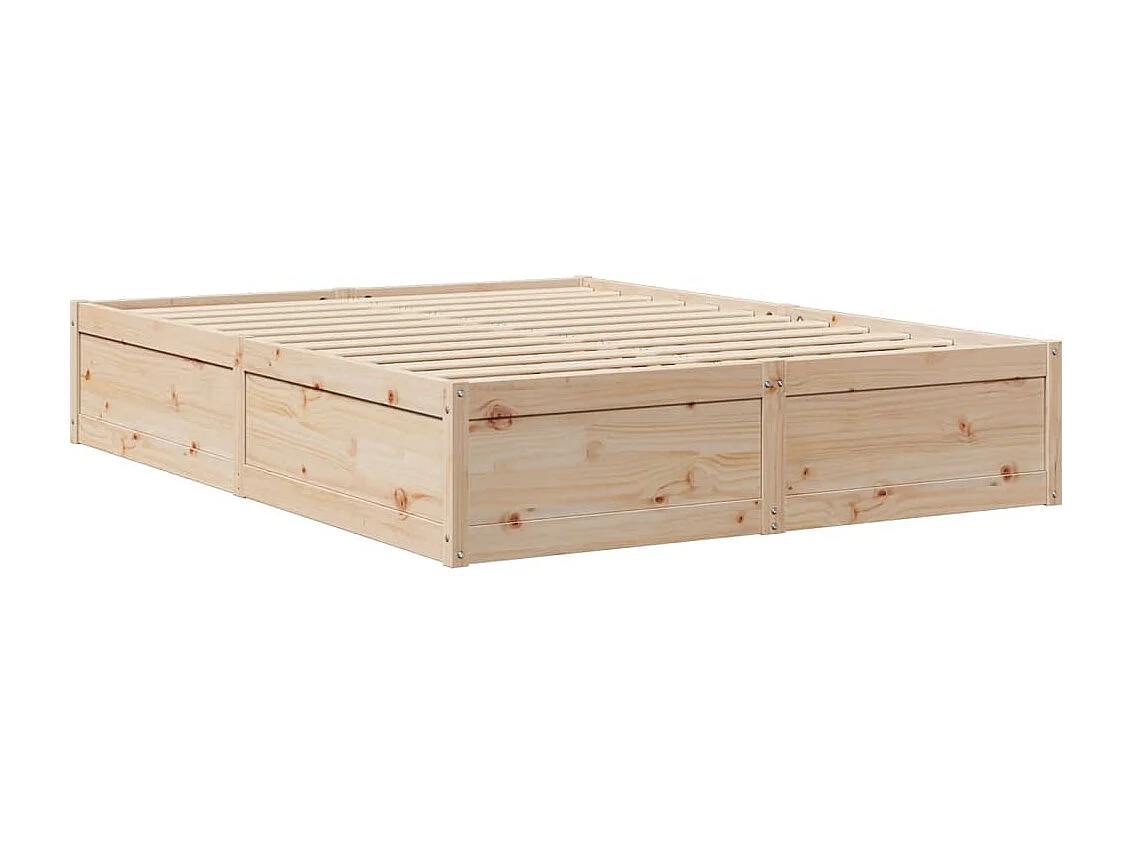 Lit double | Lit adulte | Cadre de lit 140x190 cm bois de pin massif