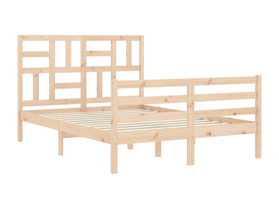 Lit simple | Lit adulte, enfant | Cadre de lit 120x200 cm bois massif
