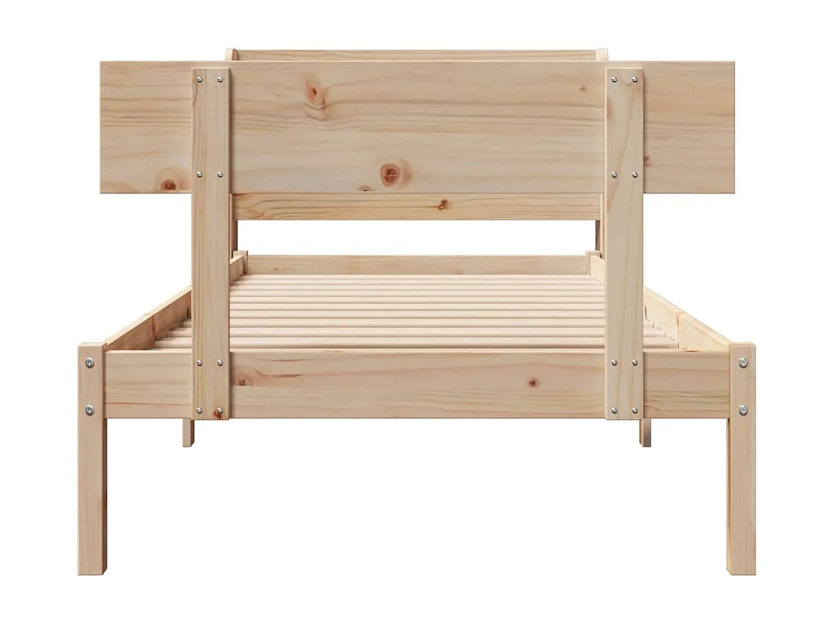 Lit simple | Lit adulte, enfant | Cadre de lit 90x200 cm bois de pin massif