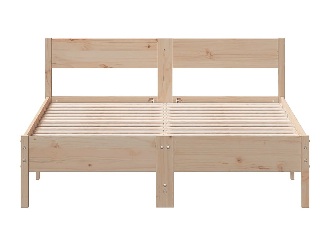 Lit double | Lit adulte | Cadre de lit 135x190 cm bois de pin massif