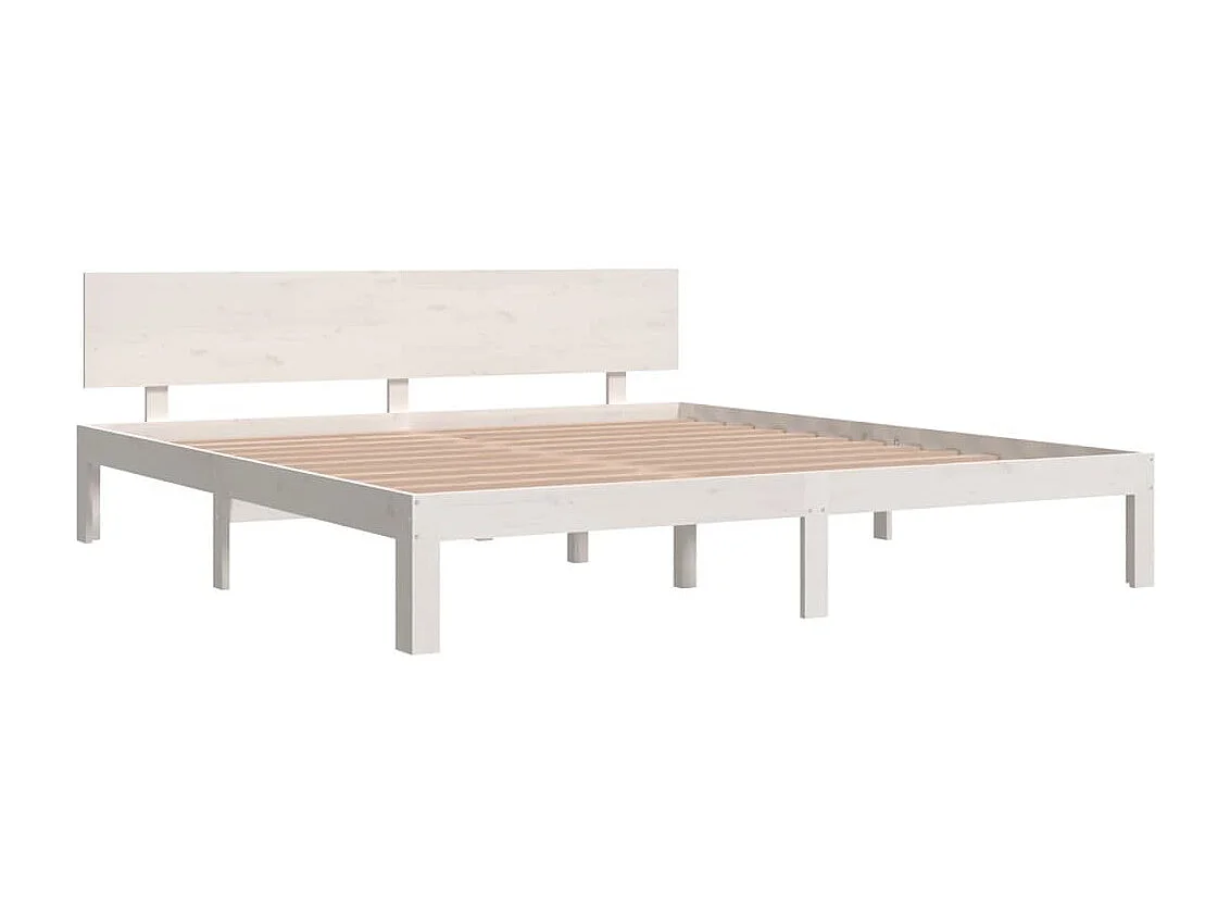 Lit double | Lit adulte | Cadre de lit blanc 180x200 cm