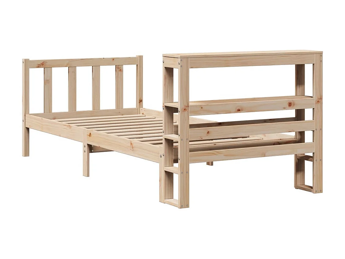 Lit simple | Lit adulte, enfant | Cadre de lit 75x190 cm bois de pin massif