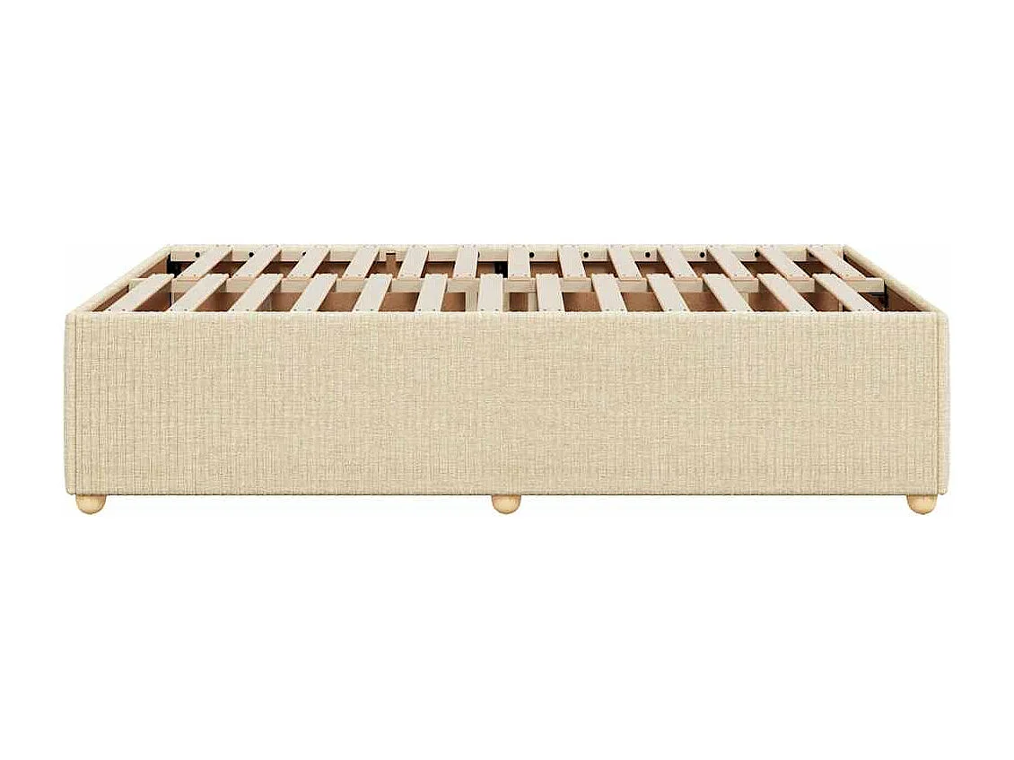 Letto per adulti | Letto singolo | Giroletto senza Materasso Crema 120x200 cm Tessuto