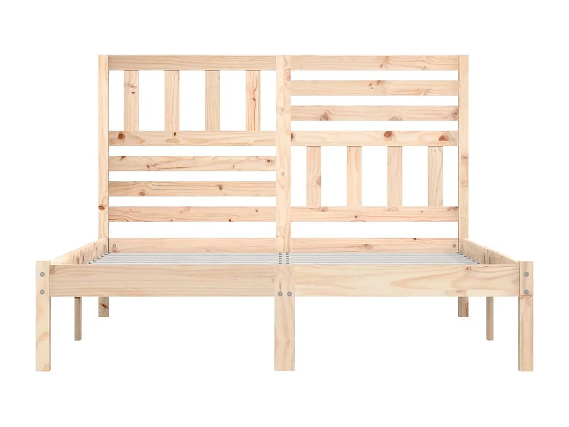 Lit double | Lit adulte | Cadre de lit bois de pin massif 140x190 cm