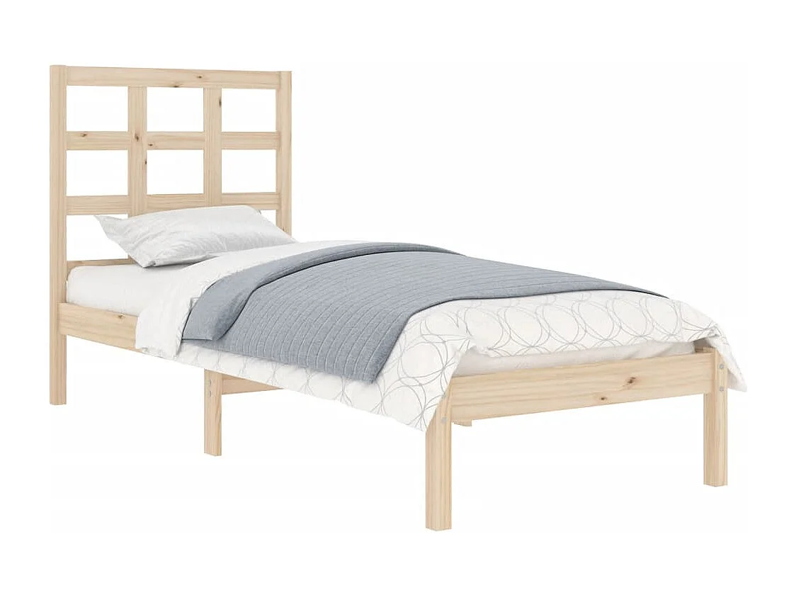 Lit simple | Lit adulte, enfant | Cadre de lit 90x190 cm bois massif