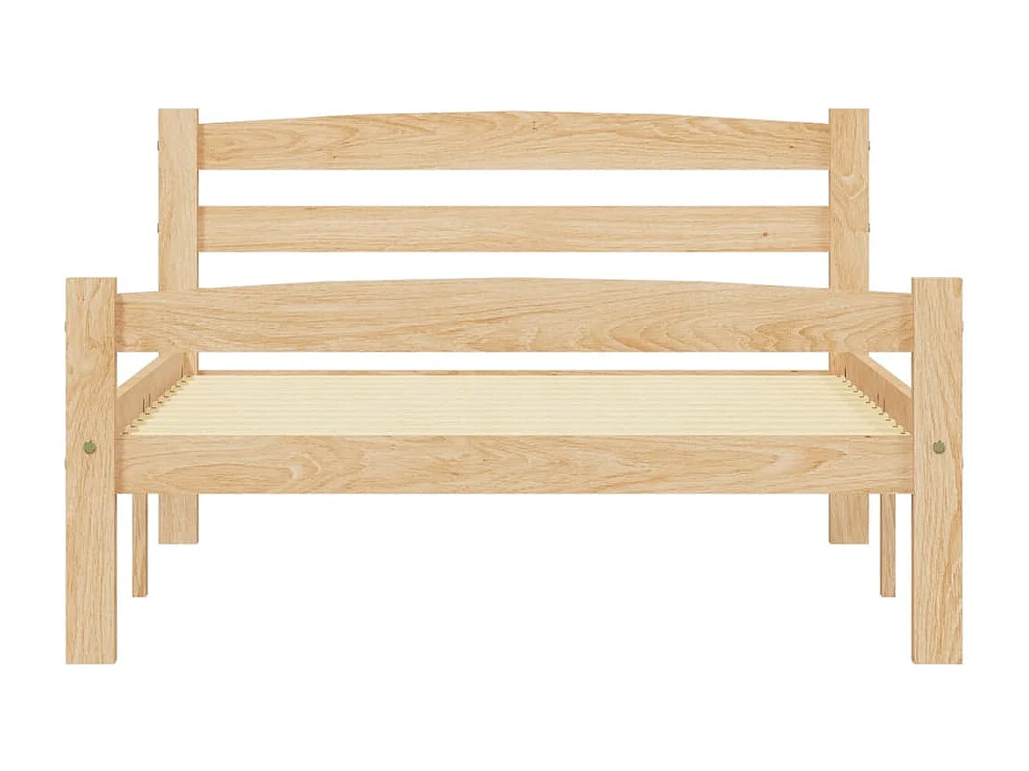 Lit simple | Lit adulte, enfant | Cadre de lit bois massif de pin 100x200 cm