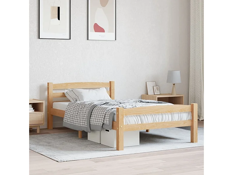 Lit simple | Lit adulte, enfant | Cadre de lit bois massif de pin 100x200 cm