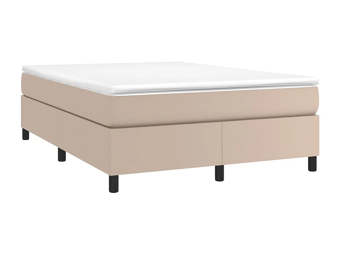 Lit double | Lit adulte | Cadre de lit cappuccino 140x200 cm similicuir