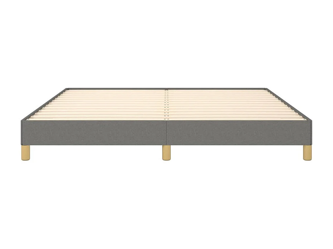 Lit double | Lit adulte | Cadre de lit gris foncé 180x200 cm tissu