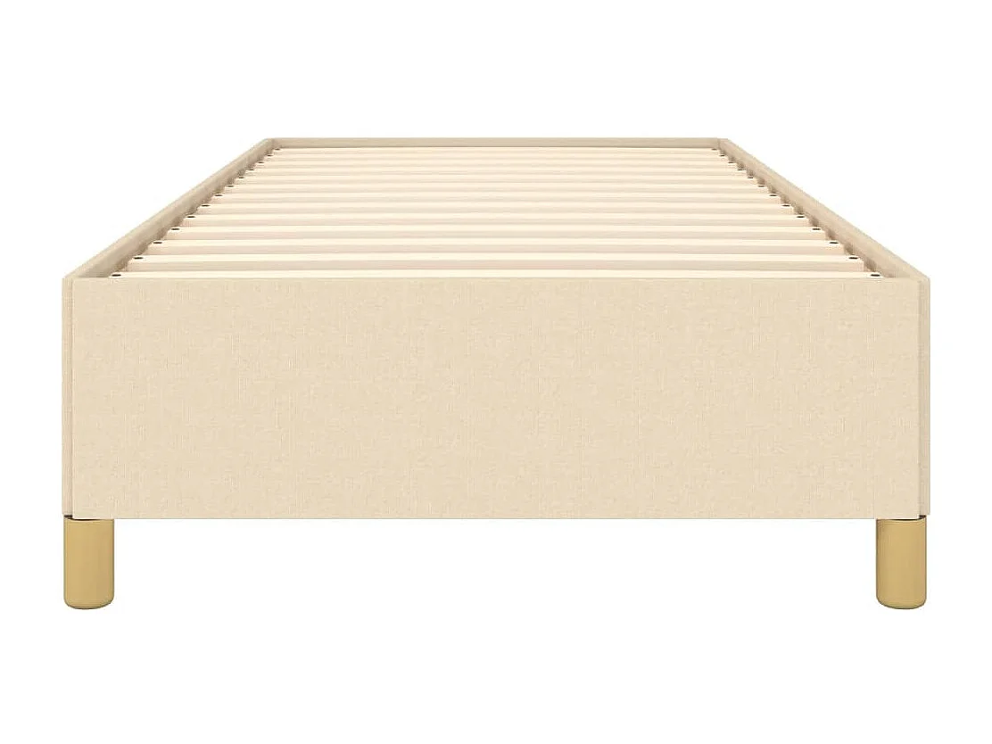 Lit simple | Lit adulte, enfant | Cadre de lit crème 90x200 cm tissu