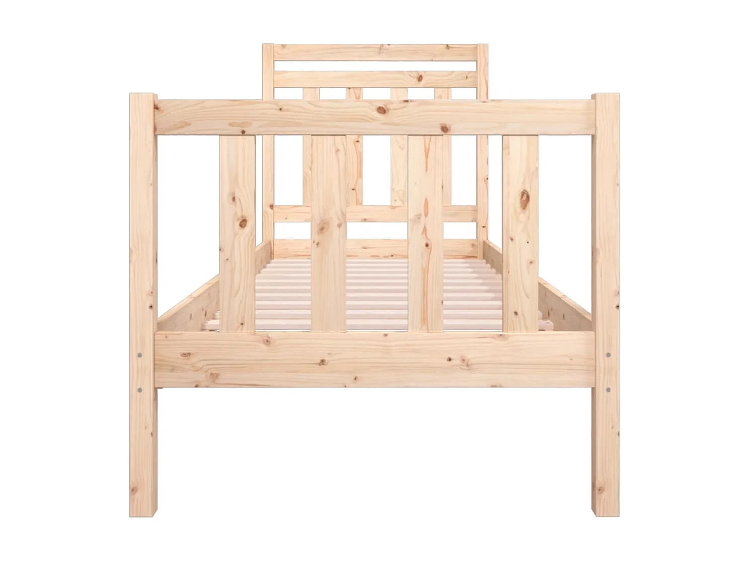 Lit simple | Lit adulte, enfant | Cadre de lit bois massif 75x190 cm