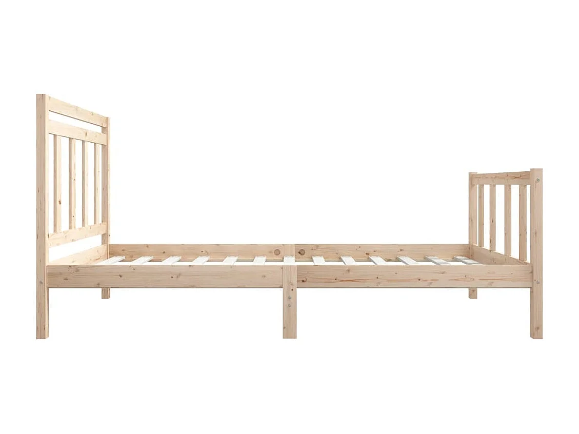 Lit simple | Lit adulte, enfant | Cadre de lit bois massif 75x190 cm