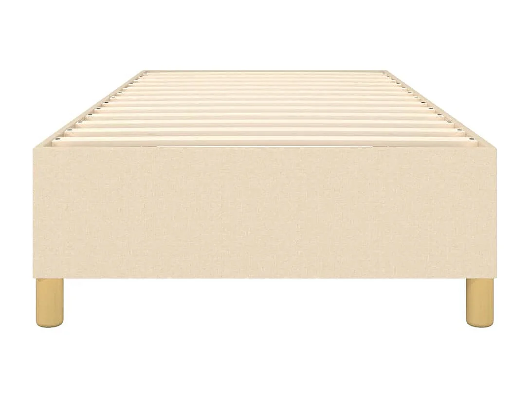 Lit simple | Lit adulte, enfant | Cadre de lit crème 80x200 cm tissu