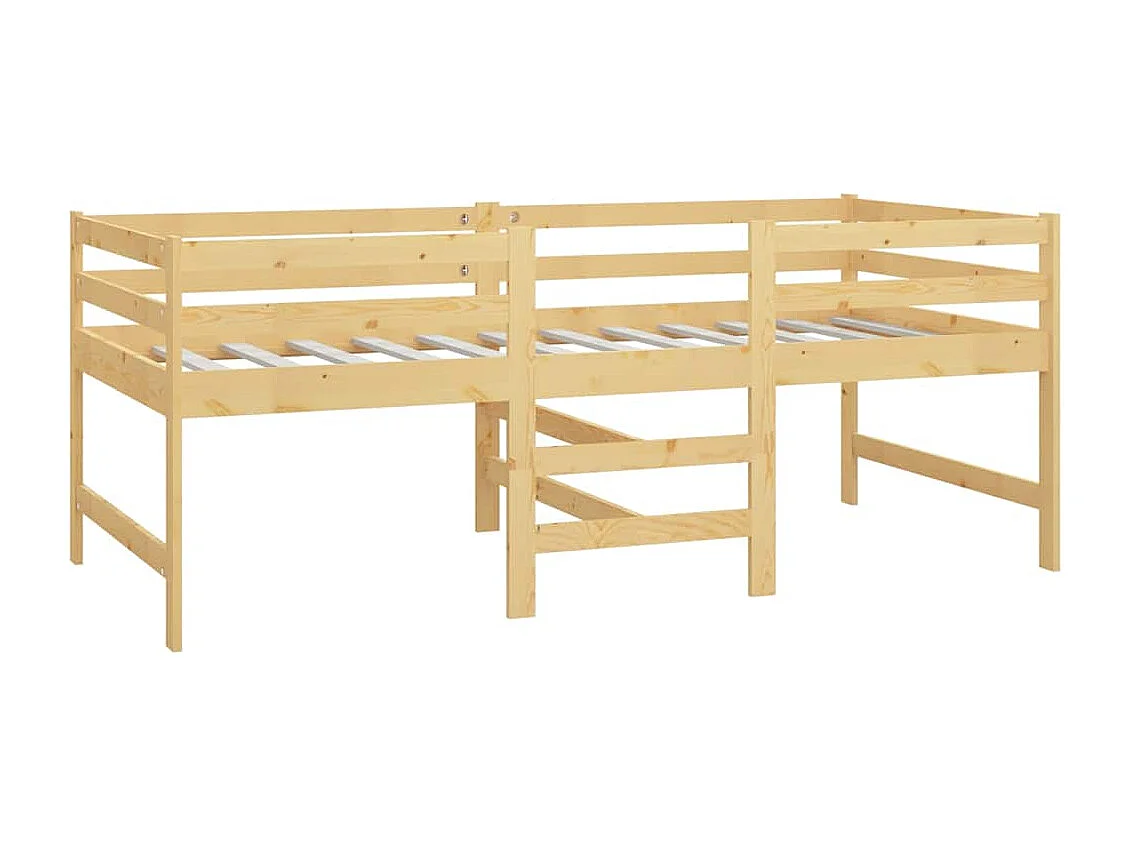 Lit simple | Lit adulte, enfant | Cadre de lit 90x200 cm bois de pin massif