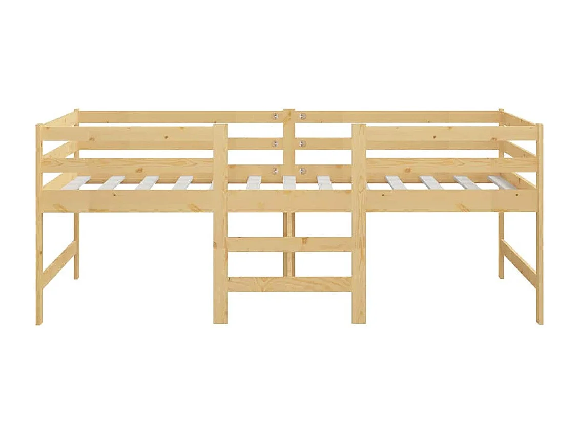 Lit simple | Lit adulte, enfant | Cadre de lit 90x200 cm bois de pin massif