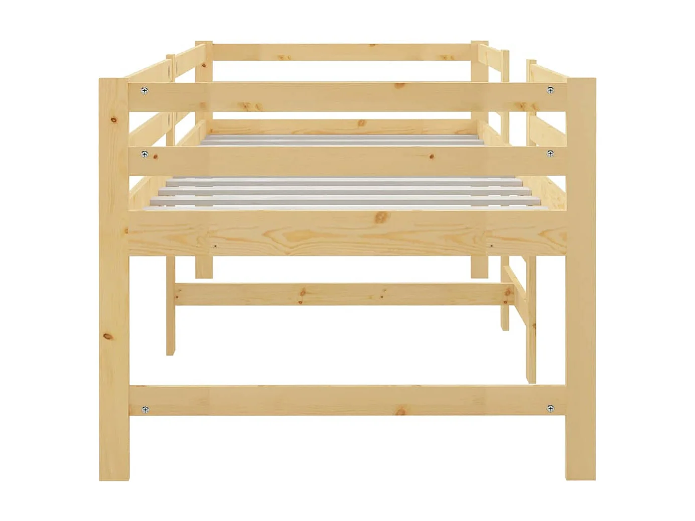 Lit simple | Lit adulte, enfant | Cadre de lit 90x200 cm bois de pin massif