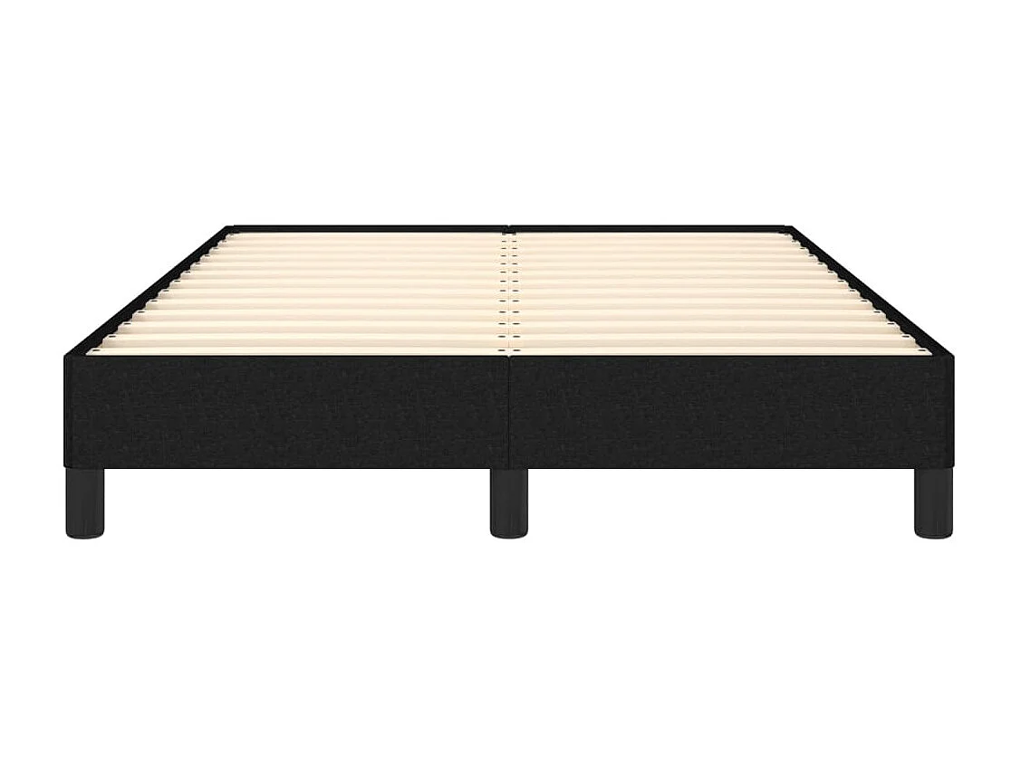 Lit simple | Lit adulte, enfant | Cadre de lit noir 120x200 cm tissu