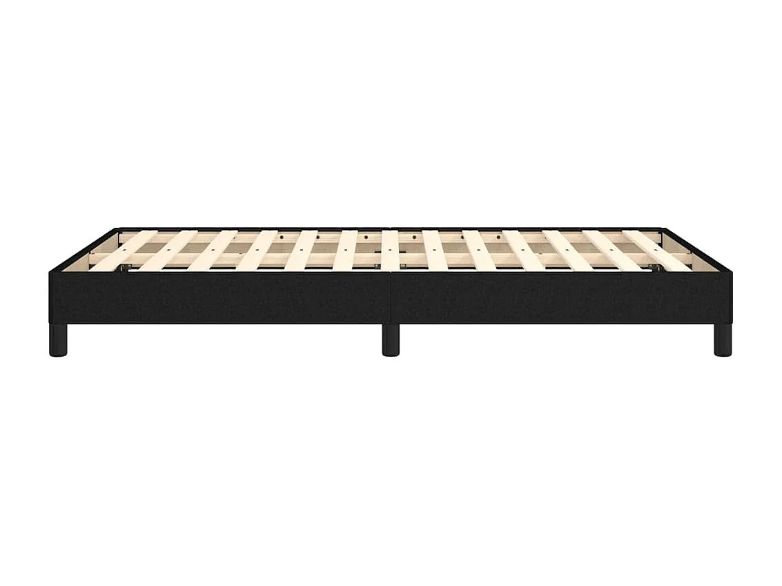 Lit simple | Lit adulte, enfant | Cadre de lit noir 120x200 cm tissu