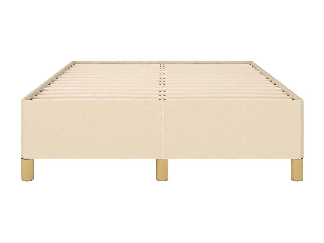 Lit simple | Lit adulte, enfant | Cadre de lit crème 120x190 cm tissu