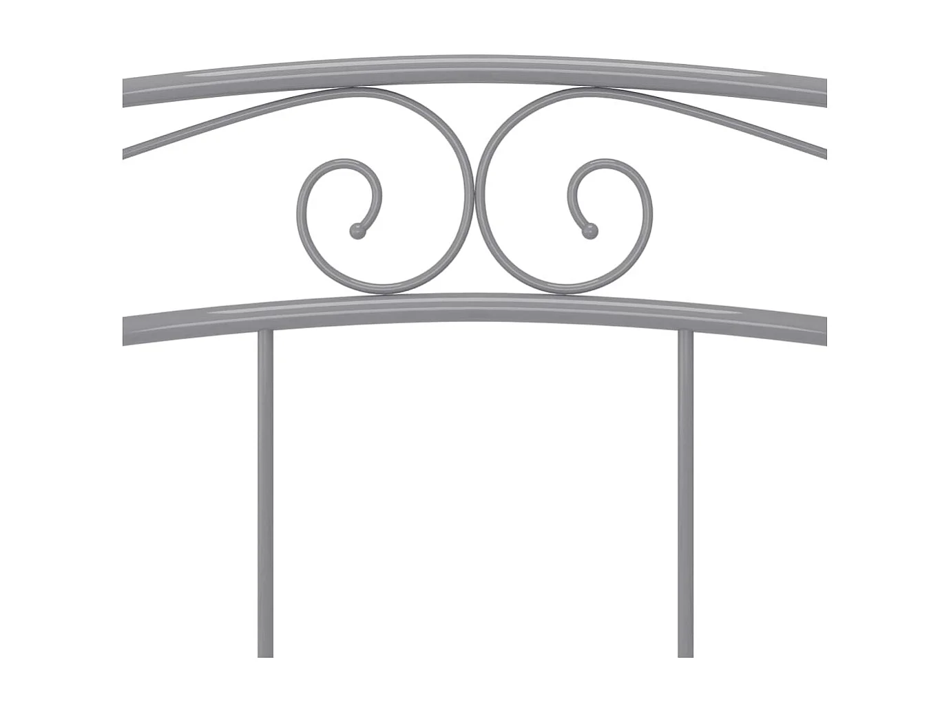 Lit double | Lit adulte | Cadre de lit Gris Métal 180x200 cm