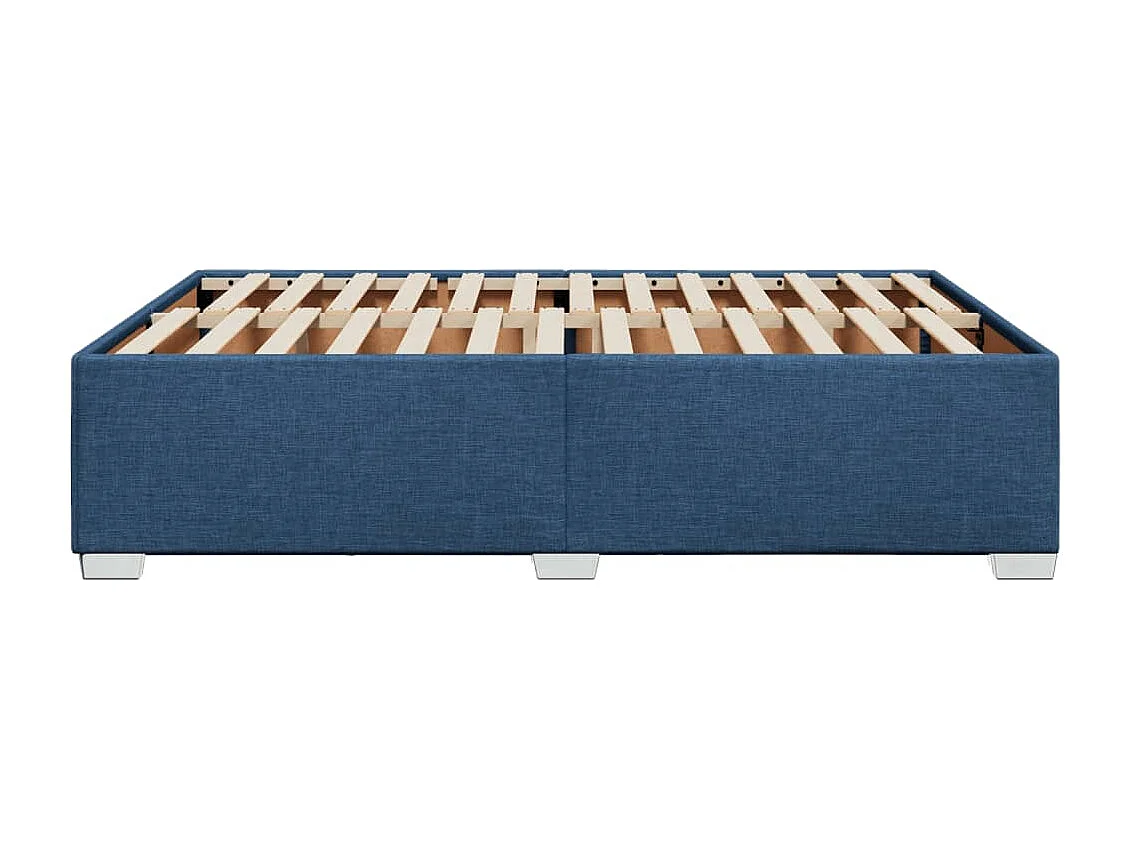 Lit double | Lit adulte | Cadre de lit bleu 160x200 cm tissu