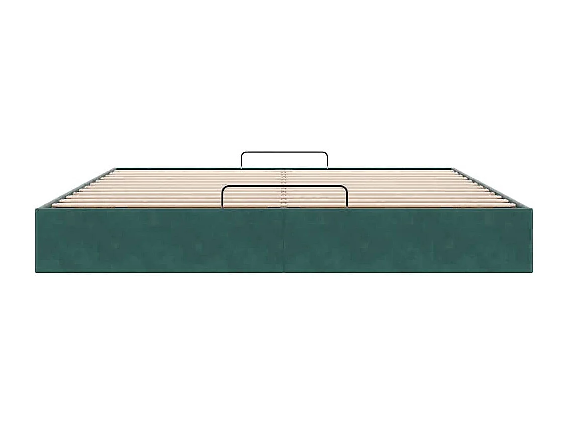 Letto matrimoniale | Giroletto | Struttura Letto Pouf senza Materasso 180x200 cm in Velluto