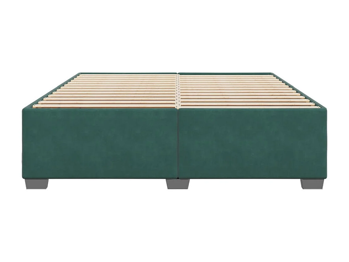 Lit double | Lit adulte | Cadre de lit vert foncé 180x200 cm velours