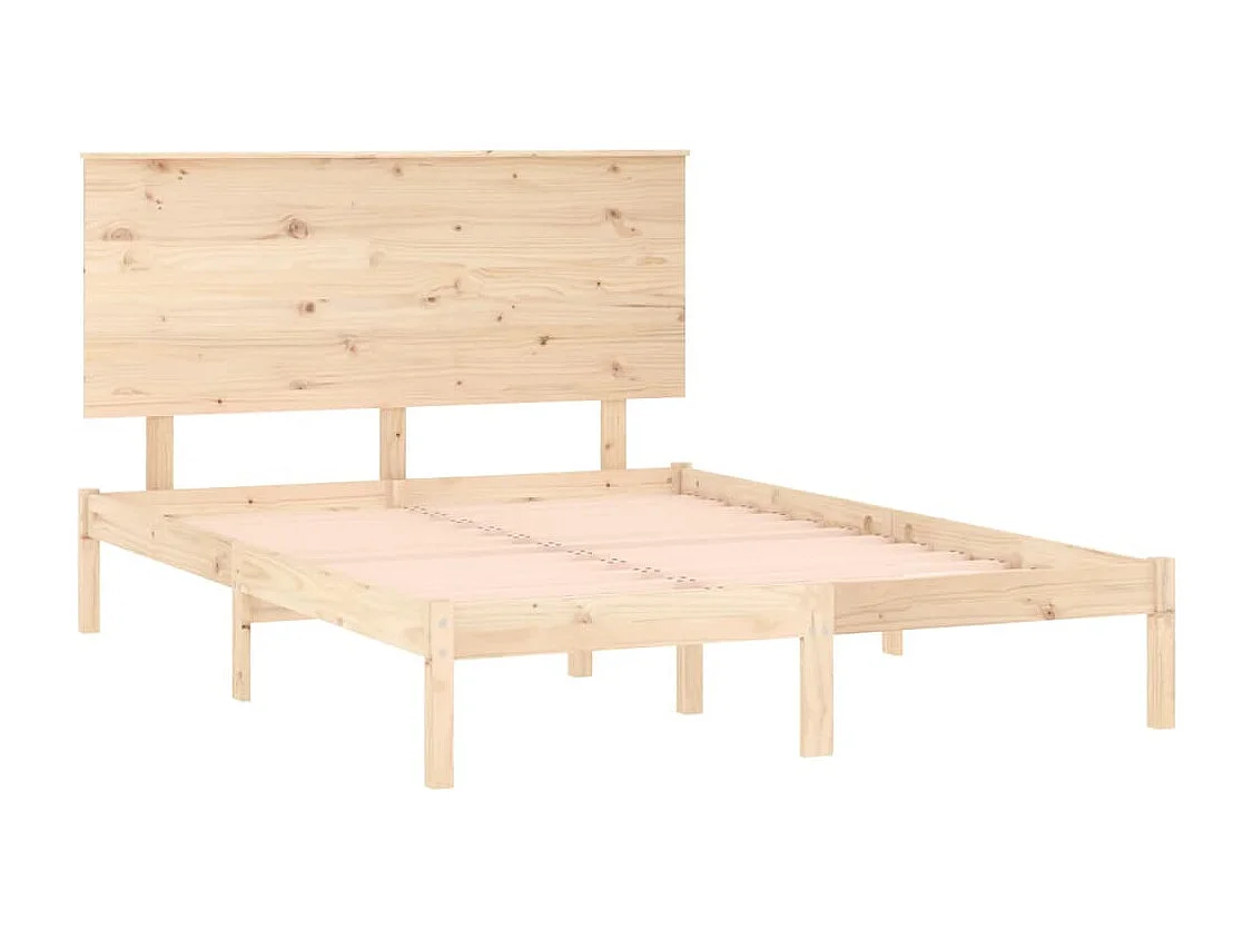 Lit double | Lit adulte | Cadre de lit 140x190 cm bois de pin massif
