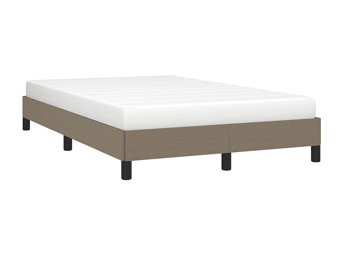 Lit simple | Lit adulte, enfant | Cadre de lit taupe 120x190 cm tissu