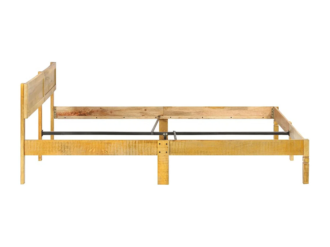 Lit double | Lit adulte | Cadre de lit bois de manguier massif 205x185x73 cm